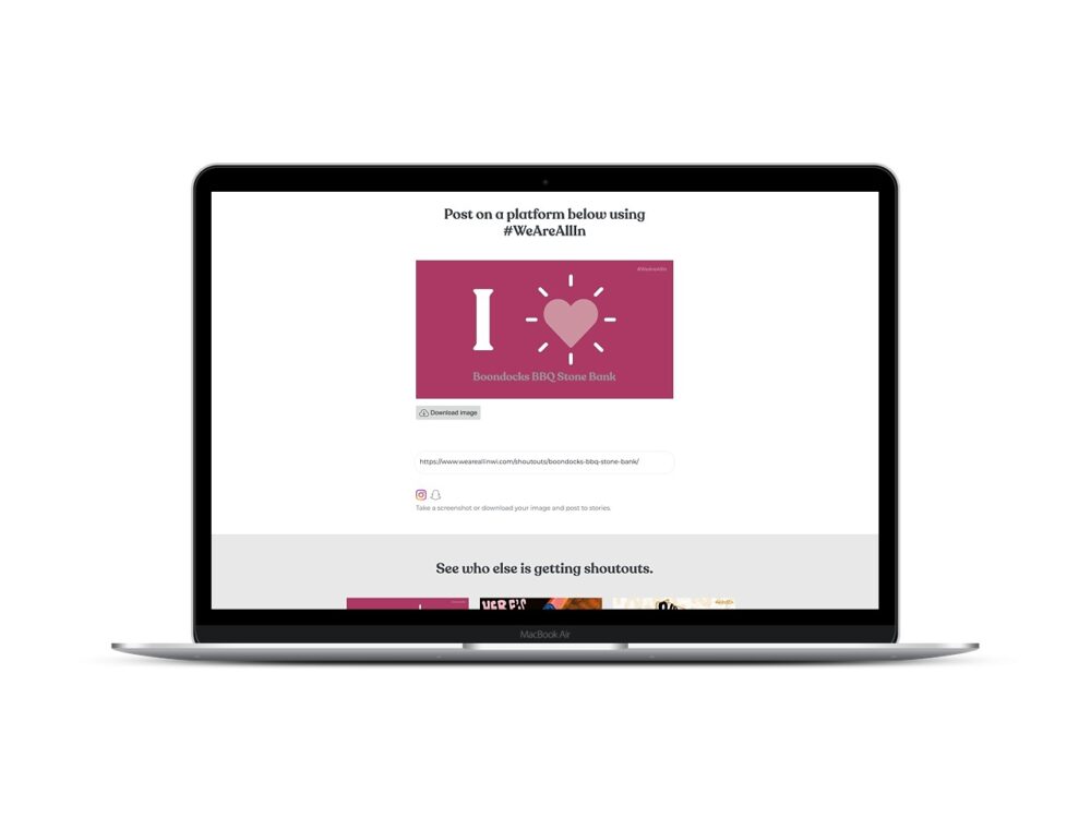 Shoutout Generator on Computer