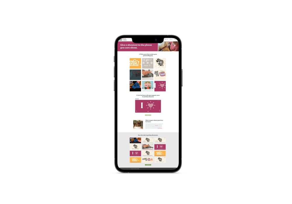 Shoutout Generator on Phone